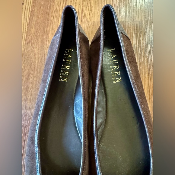 Ralph Lauren Chocolate Brown Flats - Picture 3 of 8